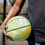 Colorful Buddha Lotus Print Basketball