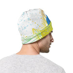 Colorful Buddha Lotus Print Beanie