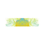 Colorful Buddha Lotus Print Bed Runner