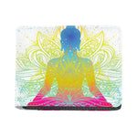 Colorful Buddha Lotus Print Bifold Wallet