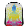 Colorful Buddha Lotus Print Casual Backpack