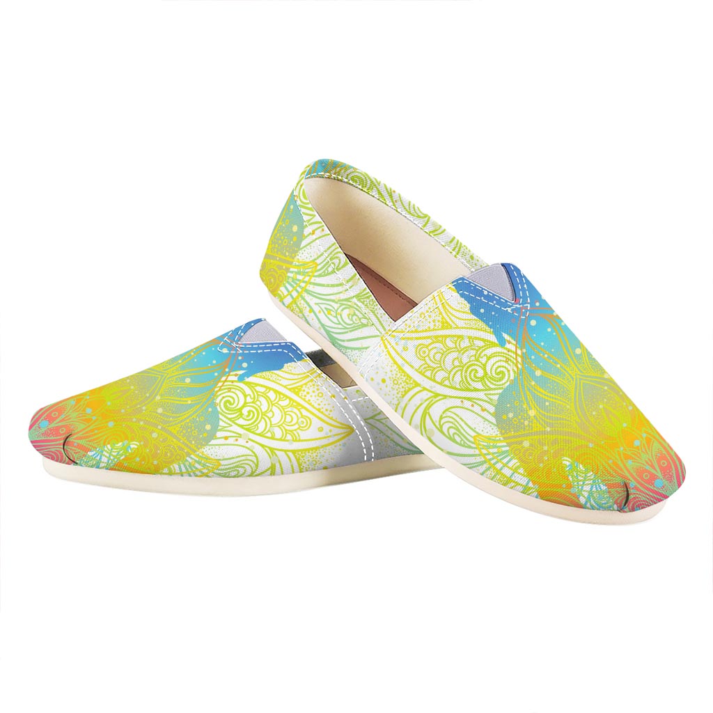 Colorful Buddha Lotus Print Casual Shoes