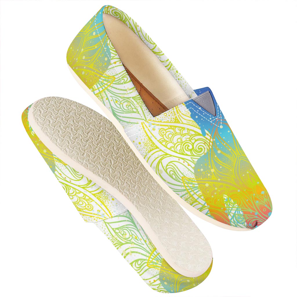 Colorful Buddha Lotus Print Casual Shoes