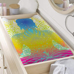 Colorful Buddha Lotus Print Changing Pad Cover