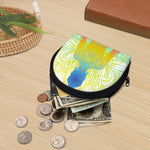 Colorful Buddha Lotus Print Coin Purse
