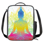 Colorful Buddha Lotus Print Crossbody Lunch Bag