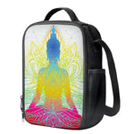Colorful Buddha Lotus Print Crossbody Lunch Bag