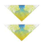 Colorful Buddha Lotus Print Dog Bandana