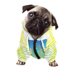 Colorful Buddha Lotus Print Dog Zip Up Hoodie