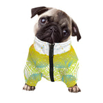 Colorful Buddha Lotus Print Dog Zip Up Jacket