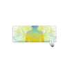 Colorful Buddha Lotus Print Extended Mouse Pad