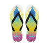 Colorful Buddha Lotus Print Flip Flops