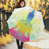 Colorful Buddha Lotus Print Foldable Umbrella