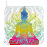 Colorful Buddha Lotus Print Hand Towel