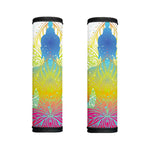 Colorful Buddha Lotus Print Handle Covers