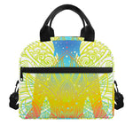 Colorful Buddha Lotus Print Insulated Lunch Bag