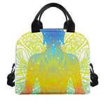 Colorful Buddha Lotus Print Insulated Lunch Bag