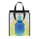 Colorful Buddha Lotus Print Insulated Lunch Tote