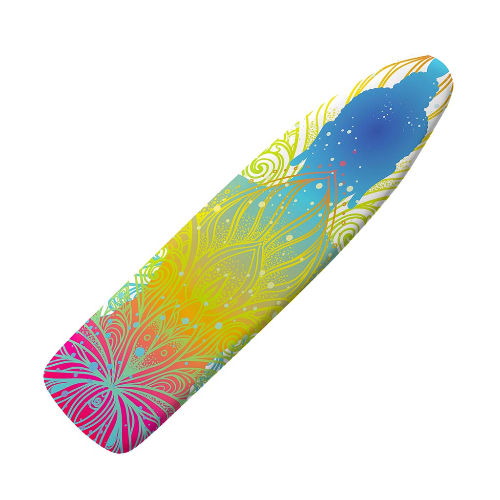 Colorful Buddha Lotus Print Ironing Board Cover