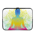 Colorful Buddha Lotus Print Laptop Sleeve