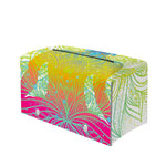 Colorful Buddha Lotus Print Leather Tissue Box Cover