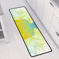 Colorful Buddha Lotus Print Long Kitchen Mat