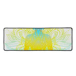 Colorful Buddha Lotus Print Long Kitchen Mat