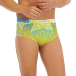 Colorful Buddha Lotus Print Men's Briefs