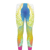 Colorful Buddha Lotus Print Men's leggings