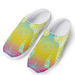 Colorful Buddha Lotus Print Mesh Casual Shoes