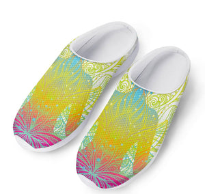 Colorful Buddha Lotus Print Mesh Casual Shoes