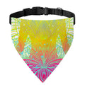 Colorful Buddha Lotus Print Over The Collar Dog Bandana