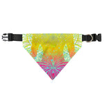 Colorful Buddha Lotus Print Over The Collar Dog Bandana