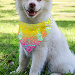 Colorful Buddha Lotus Print Over The Collar Dog Bandana