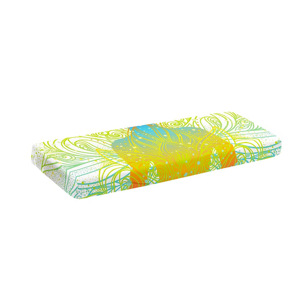 Colorful Buddha Lotus Print Piano Keyboard Cover