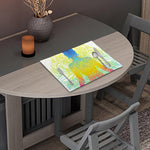 Colorful Buddha Lotus Print Placemat