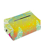 Colorful Buddha Lotus Print Rectangle Tissue Box Cover