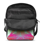 Colorful Buddha Lotus Print Rectangular Crossbody Bag