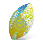Colorful Buddha Lotus Print Rugby Ball
