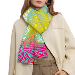 Colorful Buddha Lotus Print Scarf