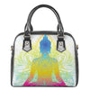 Colorful Buddha Lotus Print Shoulder Handbag
