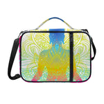 Colorful Buddha Lotus Print Shoulder Strap Bible Bag