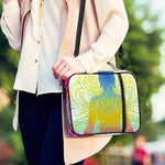 Colorful Buddha Lotus Print Shoulder Strap Bible Bag