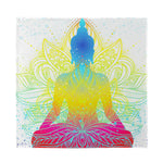 Colorful Buddha Lotus Print Silk Bandana