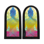 Colorful Buddha Lotus Print Skillet Handle Cover