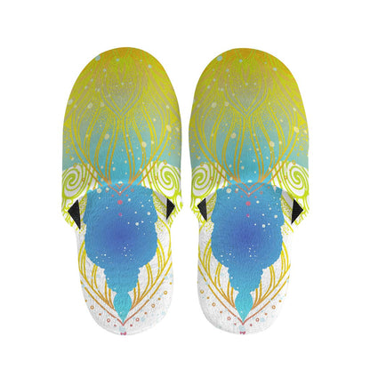 Colorful Buddha Lotus Print Slippers