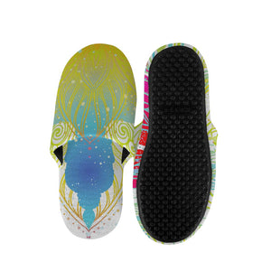 Colorful Buddha Lotus Print Slippers