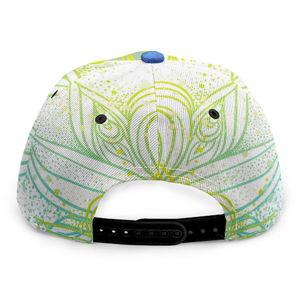 Colorful Buddha Lotus Print Snapback Cap