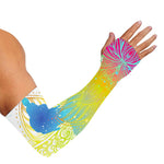 Colorful Buddha Lotus Print Sun Protection Arm Sleeves