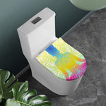 Colorful Buddha Lotus Print Toilet Lid Cover